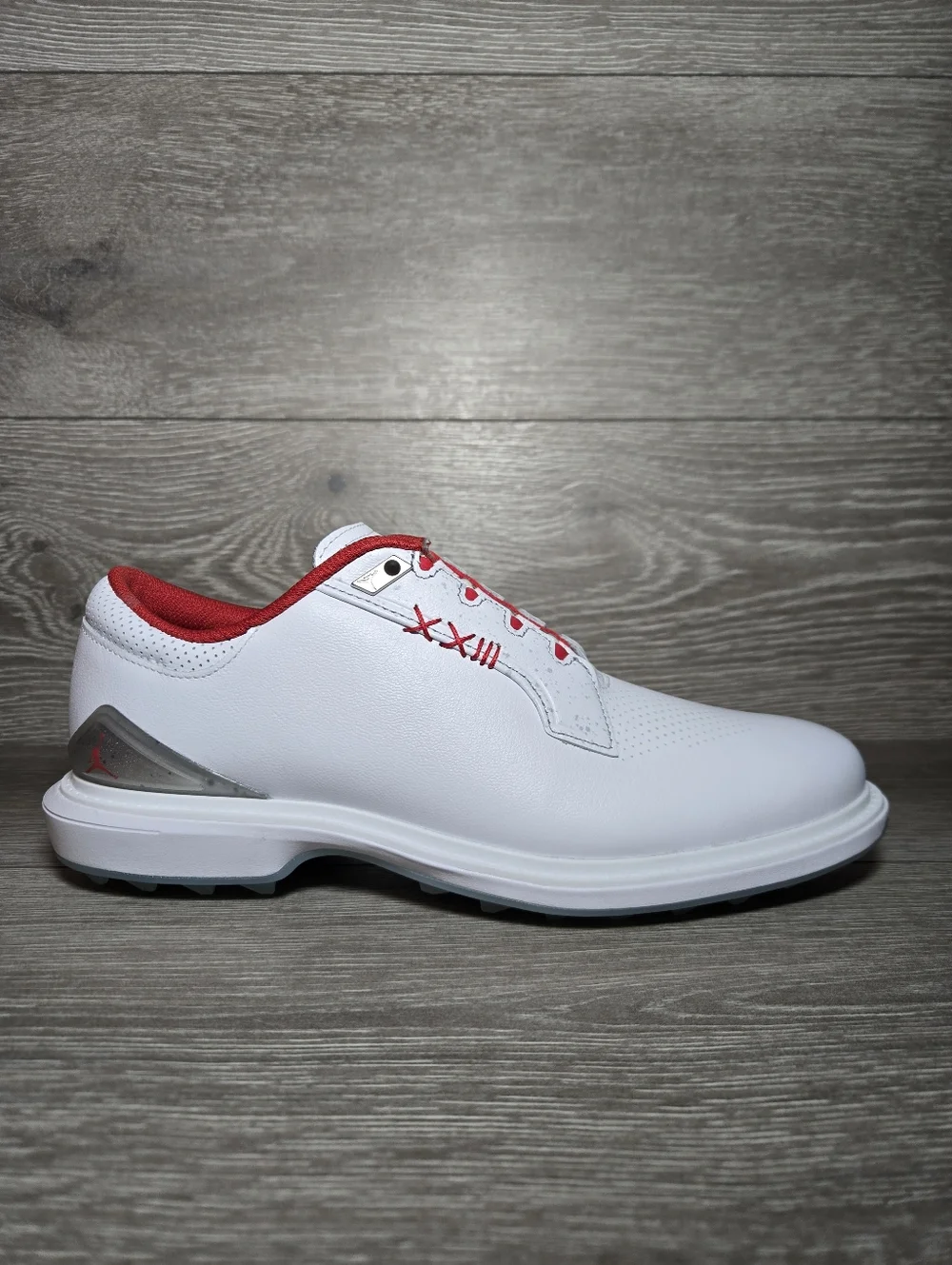 Nike Air Jordan ADG 5 Golf Shoes White Fire Red Men’s Sz 8 FQ6642-101 Brand New